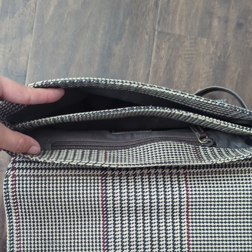 Vintage LAUREN by Ralph Lauren Houndstooth Purse - Picture 7 of 14